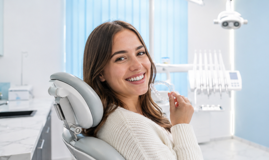 Orthodontics for adults with invisible clear aligners at Medicodent Dental Clinic, Sződliget